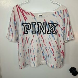 Victoria Secret pink Off the shoulder crop top